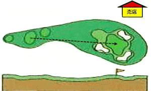 Hole 16 コースマップ