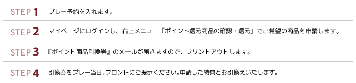 ポイントの交換方法